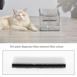 EMSea 4PCS Cat Water Fountain Filters Compatible with WF020 Water Fountain Replacement Filters Pet Water Dispenser Filters 12x3x1.6cm