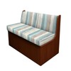 Tomeusey RV Dinette Cushion Covers with Light Green Stripes -