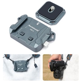 Koolehaoda Camera Shoulder Strap Quick Release Plate Kit, QR Plate Mount Adapter Camera Holder for Neck/Shoulder Strap Quick Mount/Release QB-2