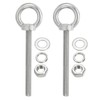 PATIKIL M12 x 120mm Lifting Shoulder Eye Bolt, 2Pcs 304