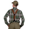 Olata Y-Shape Button-Down Extra Wide Formal Dress Suspenders/Braces - 4cm.