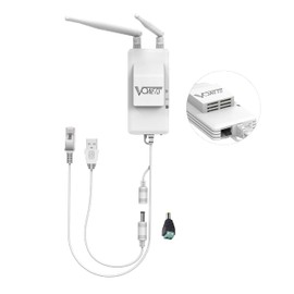 VONETS 5GHz Industrial Mini WLAN Router Bridge Repeater, LAN to WLAN Adapter, Wireless Bridge Converts RJ45 Connection to Wireless, 2 External Antennas, VAP11S-5G with Intelligent Cooling Fan