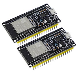 ESP32 Node MCU Module Development Board 2 Pieces ESP32 38 Pins 2.4GHz Dual Core WiFi Bluetooth 2102 Chip for Various Applications