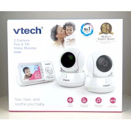 Vtech VM923-2 Baby Monitor 2.8” Screen 1000Ft Range Pan-Tilt-Zoom - 2 Cameras