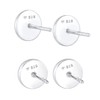 Kuzzoi 0305361722 Men's Earrings Set Round (8 mm) Polished Men's