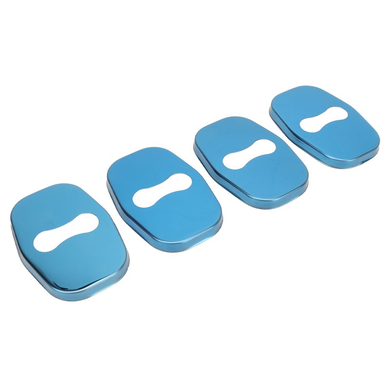 4PCS Door Lock Striker Cover Stainless Steel Strong Protection Replacement