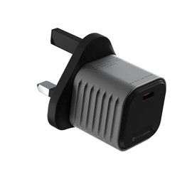 Rolling Square Supertiny - 65W USB-C GaN Wall Charger, Fast Charging Adapter with UK Plug, Ultra-Compact Travel Charger for Phones, Tablets, Laptops and USB-C Devices, 65W