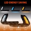 WenQi For 2016-2018 Hyundai Elantra LED DRL Turn Signal Night