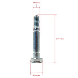 The ROP Shop | 6-Pack - Shear Pin Bolt & Nut for John Deere Snowblower 828D, 924DE, 1032D