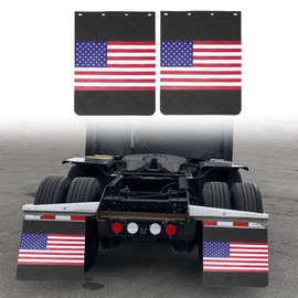TAIROD 2024 New Upgrade Mud Flap for Semi Truck/Trailer with American Flag Design, Universal Heavy Duty Rubber MudFlaps, 24x30 inch 2 Pack