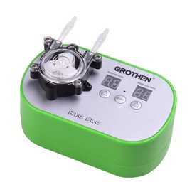 HXBER Timed Peristaltic Pump, Green, Plastic, Above Ground, 160ml/min, Aquarium, Laboratory, Home, Office