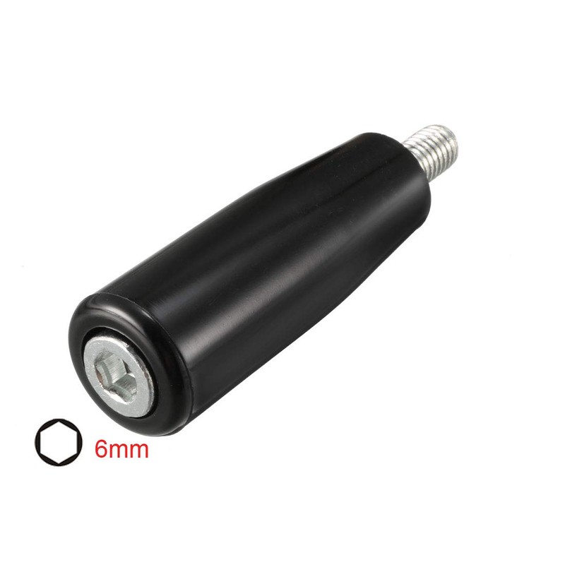 sourcing map Rotary Handwheel Machine Handle M8 Male Thread Trunk
