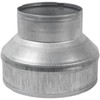 6" to 4" Inch Galvanized Steel Round Duct Reducer -