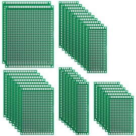 Double Sided PCB Board Prototype Kit, Prototype Boards for DIY Soldering, Circuit Solder Board in 5 Size Compatible with Arduino Kits - 32pcs