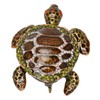 Turtle Trinket Boxes Handcrafted Hand Painted Rhinestones Hinged Trinket Boxes