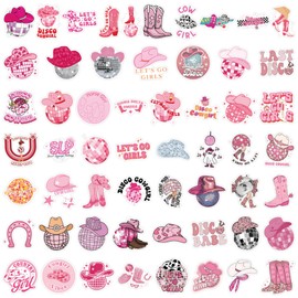 50 Pcs Disco Cowgirl Stickers Cowgirl Bachelorette Party Favors Waterproof Vinyl Decals for Water Bottles Laptop Luggage Cup Computer Mobile Phone Skateboard Guitar (Disco Cowgirl)