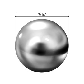 HFS(R) Bearing Balls Stainless Steel 304 25 Pieces 7/16" for Bicycles, Bearings, Auto Parts