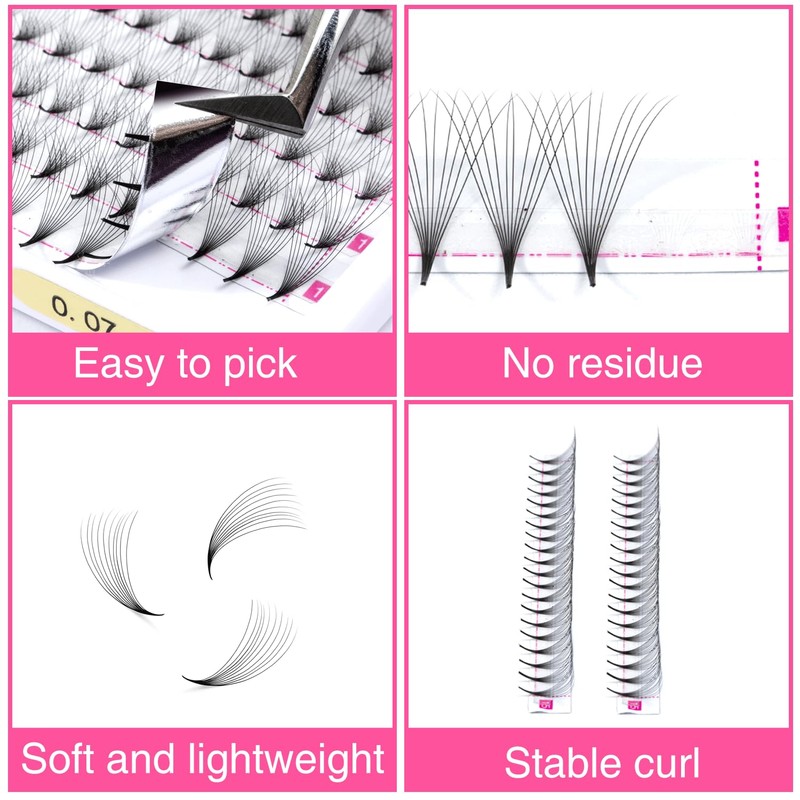 TDANCE Premade Fans Eyelash Extensions 320 Fans Pre Made Fans