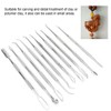 10Pcs Stainless Steel Clay Knife Sculpey DIY Sculpt Carving Knife