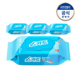 Scott wet mop cleaning cloth basic large size 30 sheets x 4 / 스카트 물걸레청소포 베이직 대형 30매x4개