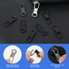 Ouligay 10pcs Zipper Pull Replacement Detachable Zipper Pull Tab Metal
