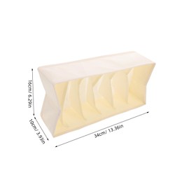 ULTECHNOVO 3pc Clothes Organizer Compartments Style Storage Box for Jeans Sweaters and Shirts for Closet and Dresser Space-saving for Bedroom Organization