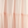 Lush Decor Tulle Skirt Solid Window Curtain Panel Pair, 84"