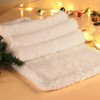 Table Runner Faux Fur White Christmas Table Runner Decorative Fur