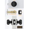 goldenwarm Black Passage Door Knobs, Matte Black Closet Door Knobs