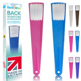 Back Scratcher for Men and Women - Backscratcher for Itchy Backs - Made in Britain - Pink/Blue