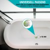 arteneur® Universal Bath Plug with Colourful Flowers Motif, Triple Seal,