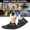 WFARH Shoe Covers, Waterproof Shoe Covers for Rain, Reusable Silicone