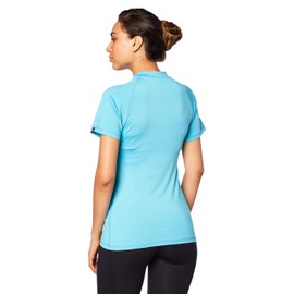 Rip Curl SUNNY RAYS RELAXED SHORT SLEEVE RASH GUARD, Light Blue, 12