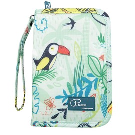 Comfysail Travel Wallet Multi-function RFID Blocking Passport Holder Passport Document Credit Debit Card Organizer