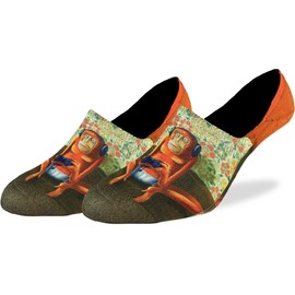 Good Luck Sock Men's Gaming Monkey No Show Invisible Socks, Adult Shoe Size 7-12