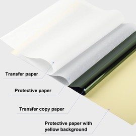 Odaro A4-Size Tattoo Transfer Paper - 4-Layers Tattoo Stencil Paper, DIY Tattoo Tracing Paper, Use with Thermal Printers or Hand-Painted (100 PCS)