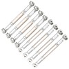 8Pcs Upgrade Metal Pull Rod Steering Pull Rod for WPL/MN/Feiyu