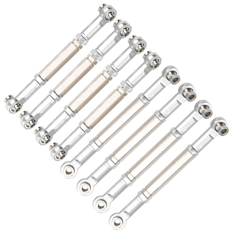 8Pcs Upgrade Metal Pull Rod Steering Pull Rod for WPL/MN/Feiyu