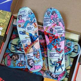 [NODC] Confortable Insole Insole, Anti-fatigue, Insole, Running, Trail Running, Lightweight, Shock Absorption, Resilient, Flexible, Arch Support, Breathable (Multicolor, L 10.8 - 11.2 inches (27.5 -