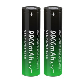 CPZZ 18650 Rechargeable Battery 3.7 Volt Batteries 18650 Flat top for flashlights,Headlamps,Electronic Device,(2pack-0115L)
