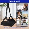 UKQRRTC Airplane Foot Hammock, Portable Airplane Footrest with Adjustable Strap,