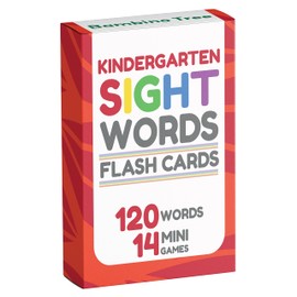 Sight Words Flash Cards Kindergarten - 120 High Frequency Words from Dolch's and Fry's Sight Word List for Ages 4-6 Years