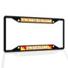 Fastasticdeals Metal Insert License Plate Frame I'm Not Italian Sicilian