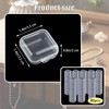 Sgphrzlt 80 PCS Small Clear Jewelry Containers, Mini Transparent Plastic