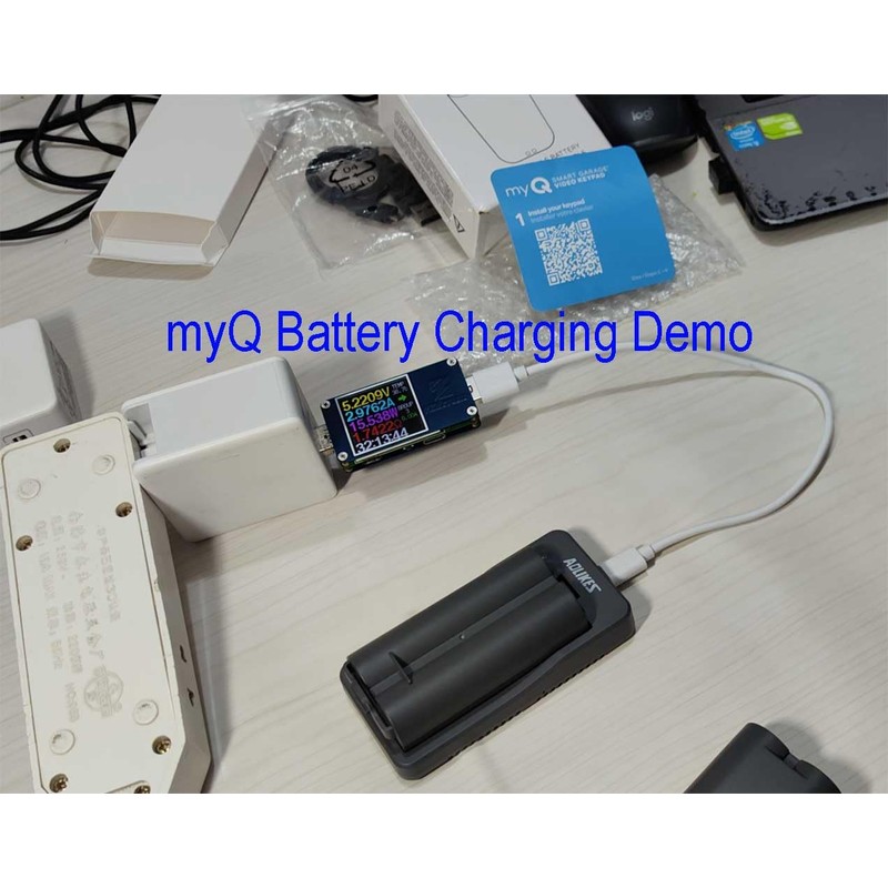 AOLIKES Fast Charging Station Compatible with myQ Video Keypad Rechargeable