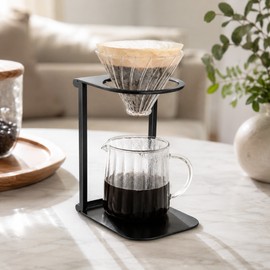 Foldable Coffee Drip Stand for Pour Over Brewing – Portable Aluminum Alloy Holder for Coffee Drippers at Home, Travel and Camping