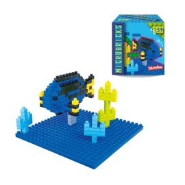 Microbricks Blue Tang from Deluxebase. Ocean Themed 3D Mini Blocks Building Toys, Easy to Use Mini Bricks Fish Puzzle. Great Animal Toys, Educational Toys and Kids Party Favors.