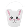 Fun Express 7" x 8" Bunny-Shaped Easter White Plastic Buckets