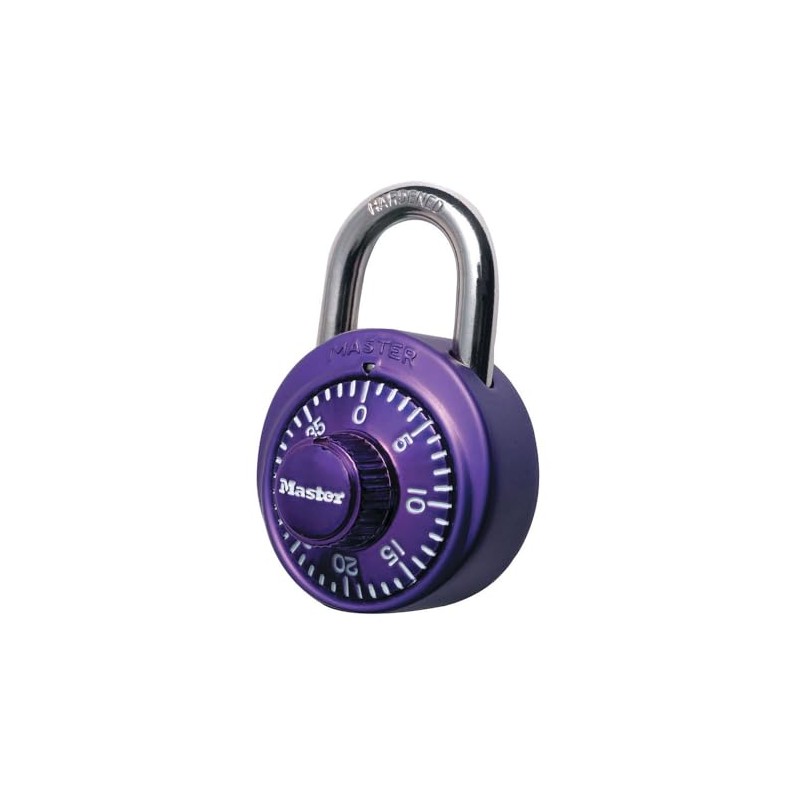 Master Lock 1526D Locker Lock Combination Padlock 1 Pack Purple
