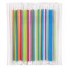 Individually Wrapped 100 Pcs Colorful Plastic Straws, Disposable Drinking Straws,